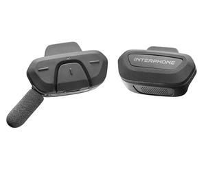 INTERPHONE AERIAL Fahrradhelm Headset für eine Person - Fahrrad Headset für eine Kommunikation bis 300 m, Gegensprechanlage für Fahrrad-Helm mit Bluetooth für GPS, wasserfest und mit Staubfilter