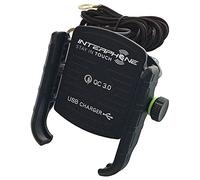 Interphone Cellularline SMMOTOALUSB | Universal-Motorradhalterung mit USB-Ladefunktion