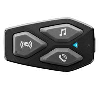INTERPHONE UCOM3 - Einzelpack - Bluetooth 5.1 Motorrad-Helm-Gegensprechanlage, 40-mm-HD-Kopfhörer, Motorrad-Motorradnutzung, Entfernung 500 m, Akkulaufzeit 10 Stunden, Musik, GPS, wasserdicht IP67