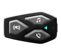 Interphone Helmkommunikationssystem U-Com 3 Single-Kit HD-Version schwarz