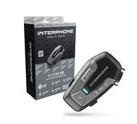 Interphone LINK HD Einzel-Headset - Bluetooth Headset für Motorrad - Motorrad Sprechanlage für 2 Personen bis zu 1 km Reichweite - Bluetooth Freisprecheinrichtung für Motorradhelm für GPS und Anrufe