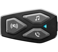 INTERPHONE UCOM3 - Einzelpack - Bluetooth 5.1 Motorrad-Helm-Gegensprechanlage, 40-mm-HD-Kopfhörer, Motorrad-Motorradnutzung, Entfernung 500 m, Akkulaufzeit 10 Stunden, Musik, GPS, wasserdicht IP67