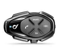 Interphone Sport - Einzelpack - Bluetooth-Kommunikationssystem für Motorräder - Bis zu 4 Reiters, 1Km Reichweite - 20 Std Sprechzeit, 40 Tage Standby-Zeit - Radio Fm - GPS - MP3 - Waterproof