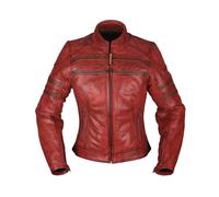 Iona Motorrad Lederjacke Damen (rot), 36D