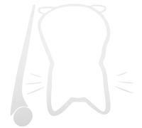 Ipetboom Reflektierender Katzen Scheibenwischer Aufkleber Weiß Niedlicher Autoaufkleber für Heckscheibe Langlebiger Vinyl Katzenaufkleber zur Fahrzeugdekoration Einfache Selbstklebende