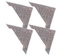 Ipetboom Türkantenschutz Autotüren 4 Stück Selbstklebende Strassbesetzte Aufkleber Kratzfester Eckenschutz Stoßstangenschutz für Fahrzeuge Außenbereich