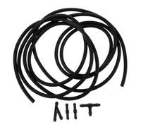 iplusmile Scheibenwaschanlage Schlauch mit Schlauchverbinder Wasserdichter Wischwasserschlauch Reparaturkit aus Langlebigem Gummi Verschleißfest Einfach zu Montieren für Kfz