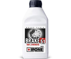 IPONE - Brems- und Kupplungsflüssigkeit - Brake Dot 5.1 - Vollsynthetisch - Trockensiedepunkt 270°C, 500ml