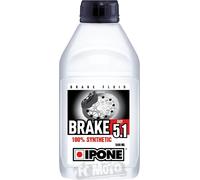 IPONE - Brems- und Kupplungsflüssigkeit - Brake Dot 5.1 - Vollsynthetisch - Trockensiedepunkt 270°C, 500ml