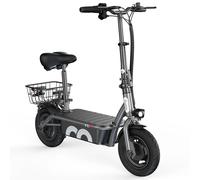 iScooter - F2 Elektroroller mit 500-W-Motor, 36-V-7,8-Ah-Akku, 10-Zoll-Reifen, faltbarer Elektroroller für Erwachsene mit Sitz F2