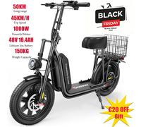 iScooter F7 1000W Elektroroller Mit APP 16'' Off-Road E-Scooter 45km/h Bis 150KG