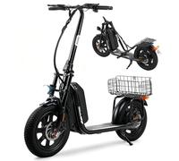 iScooter F7 E Scooter mit Straßenzulassung, 36V 20,8Ah,16 × 3.0 Zoll Fat Tire E Roller mit 100KM Max Reichweite und 20 km/h Höchstgeschwindigkeit, 500W Motor, Elektroroller mit App