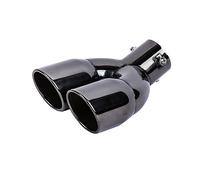 iSpchen Auspuffblende Auspuff Doppelrohr Endrohrblende Sportauspuff Blende Endrohr Endstück Auspuffrohr Edelstahl Universelle 76mm Doppelendrohr Endrohrblenden Auspuffblenden