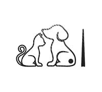 iSpchen Auto Wischer Aufkleber für Heckscheiben Dekorative Aufkleber niedlicher Hund und Katze reflektierende Aufkleber Auto Scheibenwischer Sticker für Autofenster,Stoßstangen Aufkleber