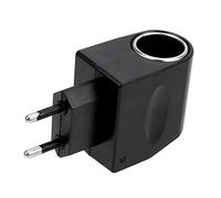 iSpchen KFZ Netzadapter Spannungswandler AC auf DC Netzteil Adverter Stromwandler 220V auf 12V Zigarettenanzünder Adapter Wechselrichter Gleichrichter für PKW Truck EU Stecker,6W