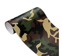 iSpchen Tönungsfolie Camouflage Autofolie Vinyl Sticker Selbstklebend Autoaufkleber DIY Dekofolie Schutzfolie Zubehör Innenraum Karosserie Lackschutzfolie, 50x200cm