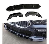ISTOVO Auto Frontstoßstange Spoiler Spoilerlippe für BMW X6 G06 M Sport 2020-2022 V250 2014-2018, Frontspoiler Splitter Lip Diffusor Body Kit Schutz Exterieur Zubehör