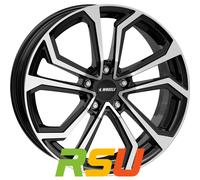 itWheels Ella gloss black polished 6.5x16" ET40 LK5 114.3 ML 73.1 Alufelgen 1...