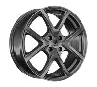 itWheels Mira gloss titanium 7x17" ET31.6 LK4 108 ML 65.1 Alufelgen 17 Zoll