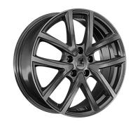 itWheels Mira gloss titanium 8x19" ET42 LK5 114.3 ML 70.1 Alufelgen 19 Zoll