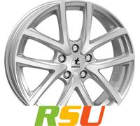 itWheels Mira gloss silver 7.5x18" ET30 LK5 112 ML 70.1 Alufelgen 18 Zoll