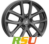 itWheels Mira gloss titanium 7x17" ET31.6 LK4 108 ML 65.1 Alufelgen 17 Zoll