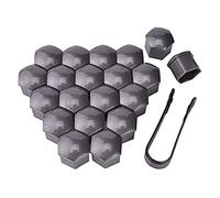 IUKTHHJOR Radmuttern Felgenabdeckung Für Skoda KODIAQ, Plastik Schutzkappen Mit Autoabdeckung Sechskant Diebstahlschutz Felgenabdeckung Autoteile,C/Grey-19mm