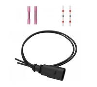 IUSOT 2-PinStecker Reparatursatz Kabelbaum 1J0973802 für ABS ESP Temperatursensor Elektrische Anschlussklemme für VW Au-di sko-da se-at A4 A6 A8 Q5 Q7 Golf Kabel Stecker Set