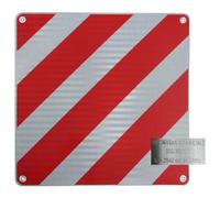 IWH - Warntafel ALU 50x50 cm für Italien | Hochwertig und 100% rechtskonform mit Prüfung durch das MINISTERO INFRASTRUTTURE TRASPORTI | Warnschild für Fahrradträger |