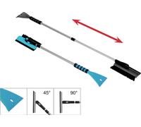 IWH Aluminium Eiskratzer / Schneebesen ausziehbar, Softgriff (L x B x H) 77 x 15 x 11cm Pkw, SUV, Van, Wohnmobile Blau