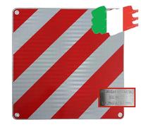 IWH Warntafel Alu, 500 x 500 mm, weiß / rot