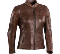 Ixon Cranky Damen Motorrad Lederjacke, braun, Größe S