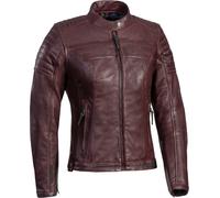 Ixon Spark Damen Motorrad Lederjacke, rot, Größe XL