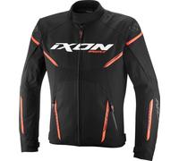 Ixon Striker 2 wasserdichte Motorrad Textiljacke, schwarz/orange, Größe L