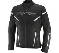 Ixon Striker 2 wasserdichte Motorrad Textiljacke, schwarz-weiss, Größe XS für Männer