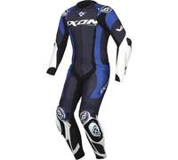 Ixon Vortex 3 1-Teiler Motorrad Lederkombi, schwarz/blau/weiß, Größe 3XL