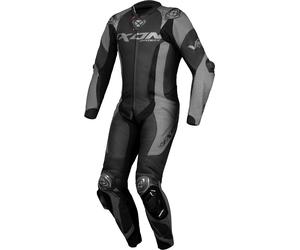 Ixon Vortex 3 1-Teiler Motorrad Lederkombi, schwarz-grau, Größe 3XL für Männer