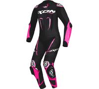 Ixon Vortex 3 Damen 1-Teiler Motorrad Lederkombi, schwarz-pink, Größe L
