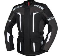 IXS Evans-ST 2.0 Motorrad Textiljacke, schwarz/grau/weiß, Größe M