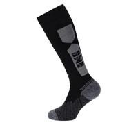 IXS 365 Lang Motorrad Socken, schwarz-grau, Größe 36 38