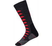 IXS Merino 365 Socken, schwarz/grau/rot, Größe 36-38