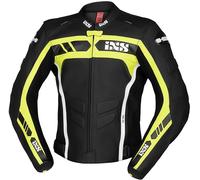 IXS Sport RS-600 1.0 Motorrad Lederjacke, schwarz-gelb, Größe 62 für Männer