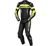 IXS Sport RS-700 2.0 2-Teiler Motorrad Lederkombi, schwarz/gelb/weiß, Größe Lang 98