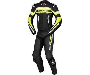 IXS Sport RS-700 2.0 2-Teiler Motorrad Lederkombi, schwarz-weiss-gelb, Größe XL 110 für Männer