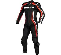 IXS Sport RS-800 1.0 1-Teiler Motorrad Lederkombi, schwarz-weiss-rot, Größe 52 für Männer