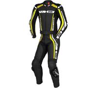 IXS Sport RS-800 1.0 2-Teiler Motorrad Lederkombi, schwarz-weiss-gelb, Größe 52 für Männer