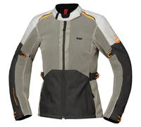 iXS Tourster Big Air 1.0 Damen Textiljacke, dunkelgrau-steingrau-orange Größe: M