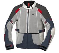IXS Tourster-Big Air 1.0 Mesh Motorrad Textiljacke, grau-rot-blau-beige, Größe 3XL für Männer