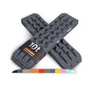 IYC4x4 Sandbleche Anfahrhilfe Bergungshilfe Traktionshilfe Reifenleiter Kunststoff (Stealth Grey, 2x Sandbleche)