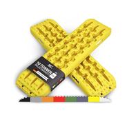 IYC4x4 Sandbleche Offroad 2er Set - Anfahrhilfe & Bergehilfe für SUV, 4x4, Camping - Traktionshilfe Auto bei Sand, Schlamm & Schnee - Tragkraft 10 t